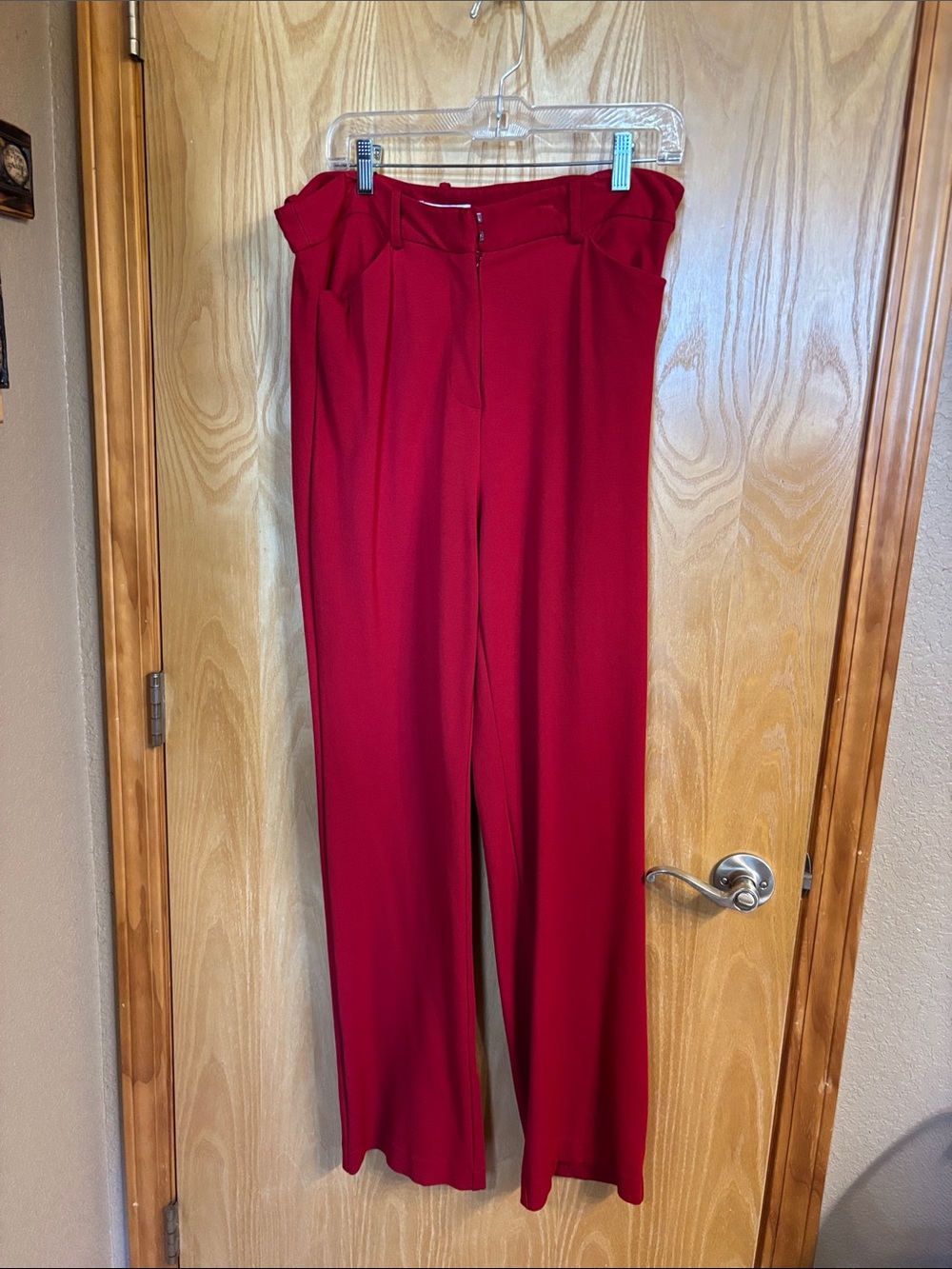 Liz Claiborne Wide Leg Pants Red